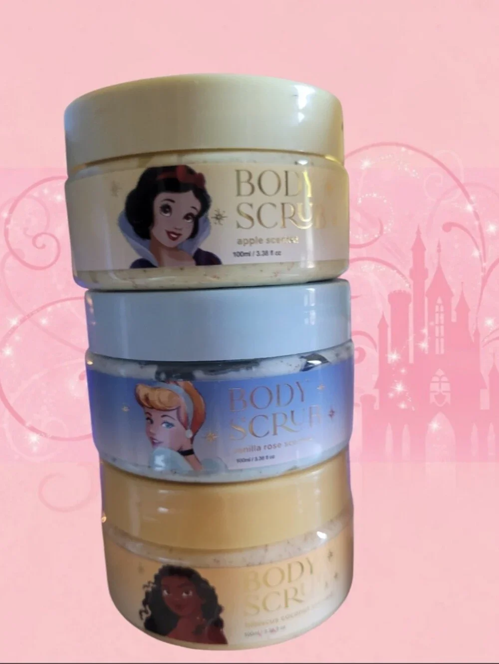 NEW DISNEY PRINCESS BATH & BODY, LIP GLOSS, BODY SCRUBS, BATH BOMB